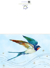 Load image into Gallery viewer, کارت پستال پرستوی بهاری | Spring messenger greetings card
