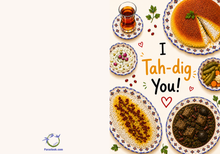Load image into Gallery viewer, Persian Pantry Greetings: I Tah-Dig You
