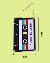 Load image into Gallery viewer, Cassette earrings | گوشواره‌ی نوار کاست
